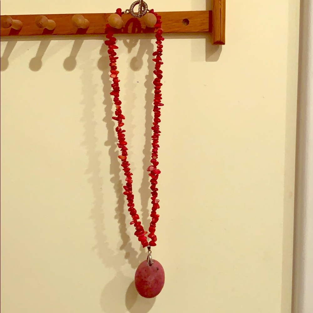 Red necklaces